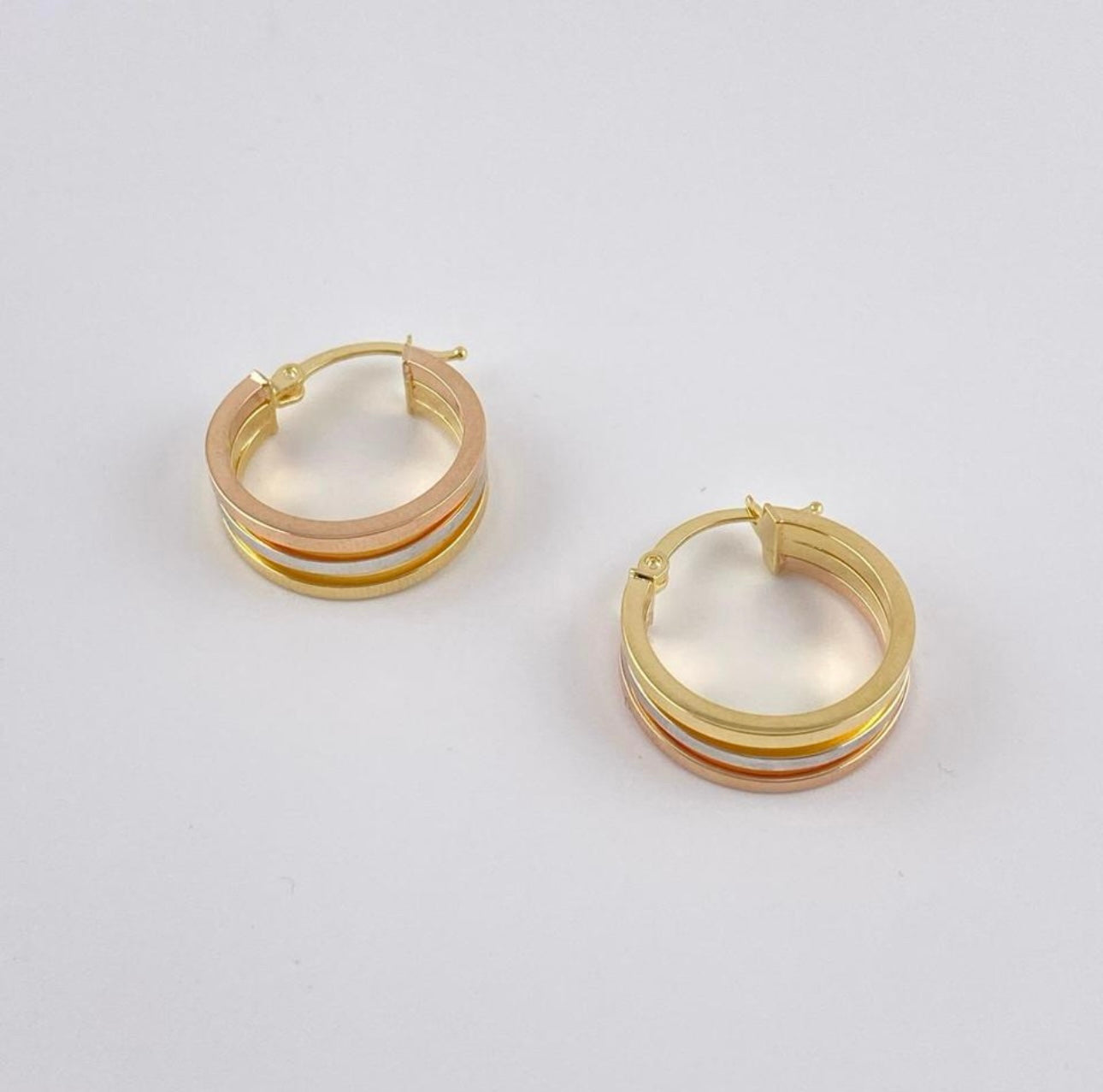 3 Tone Elegant Earring