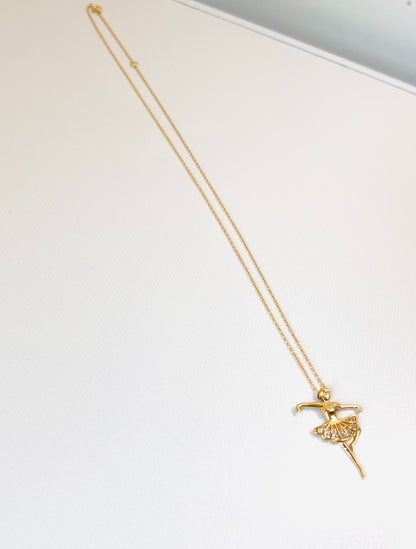 Ballerina Pendant with Necklace