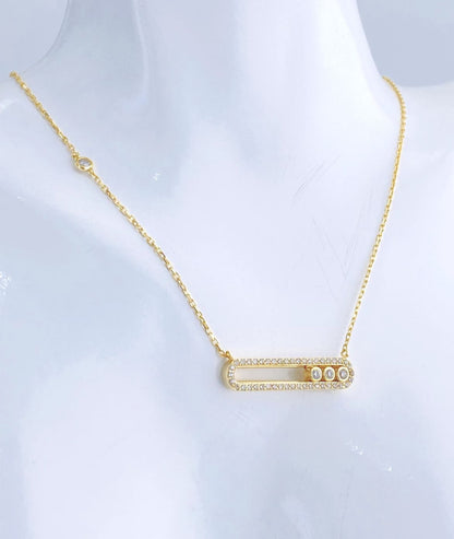 Classic Horizontal 18k necklace