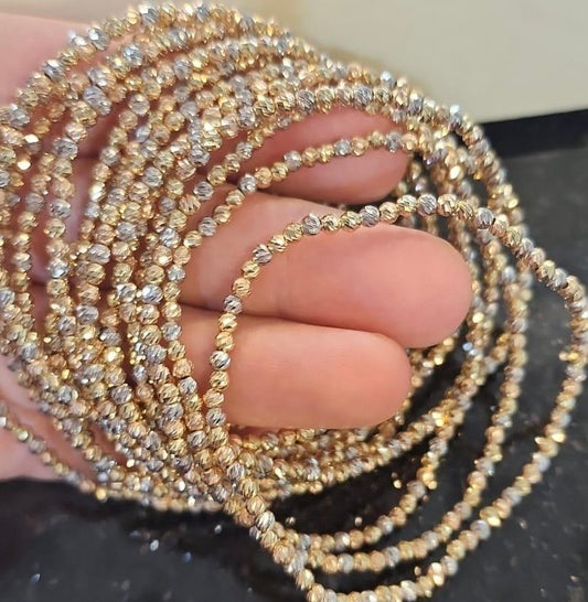 Diamond cut bracelet