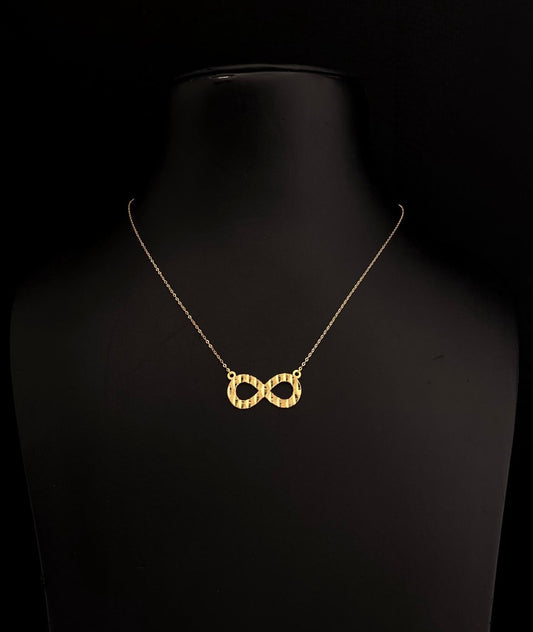 18k Gold Necklace Infinity